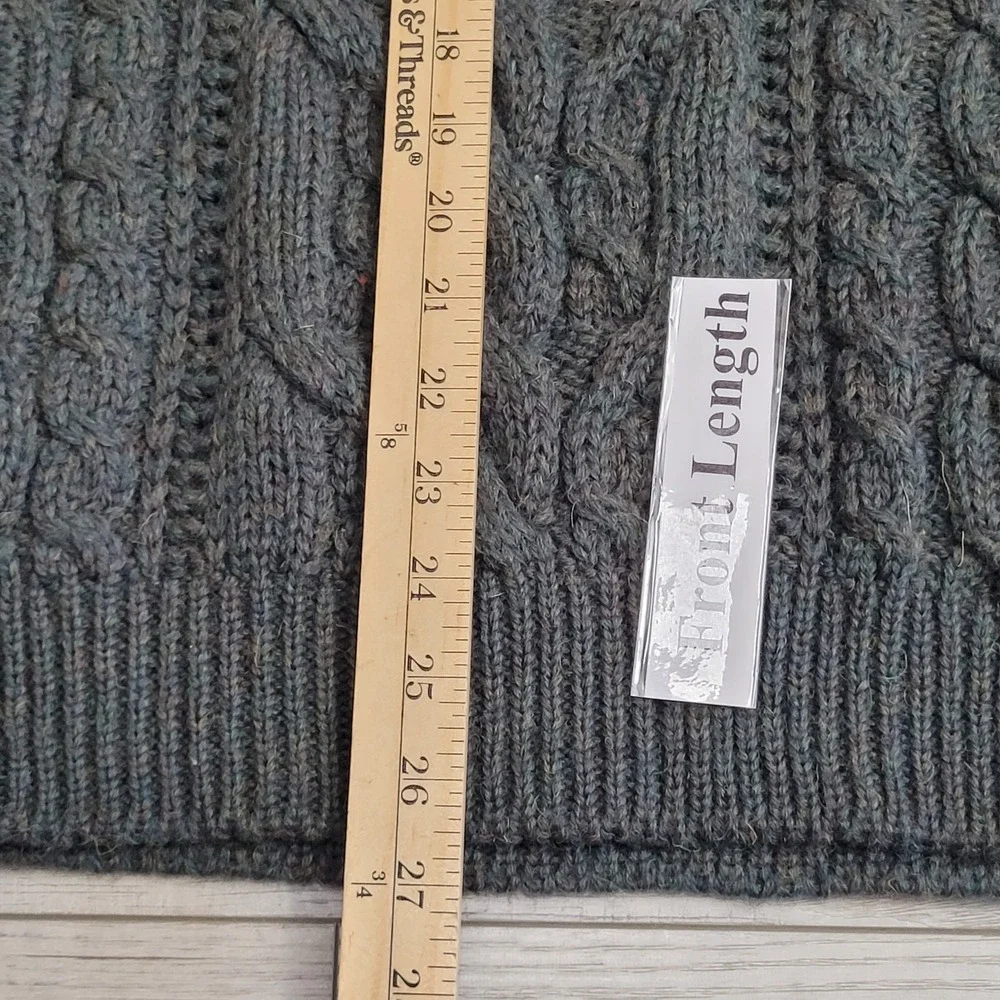 🐑VTG Bonner of Ireland Wool Sweater Mens L Heavy Aran Cable Fisherman Ireland